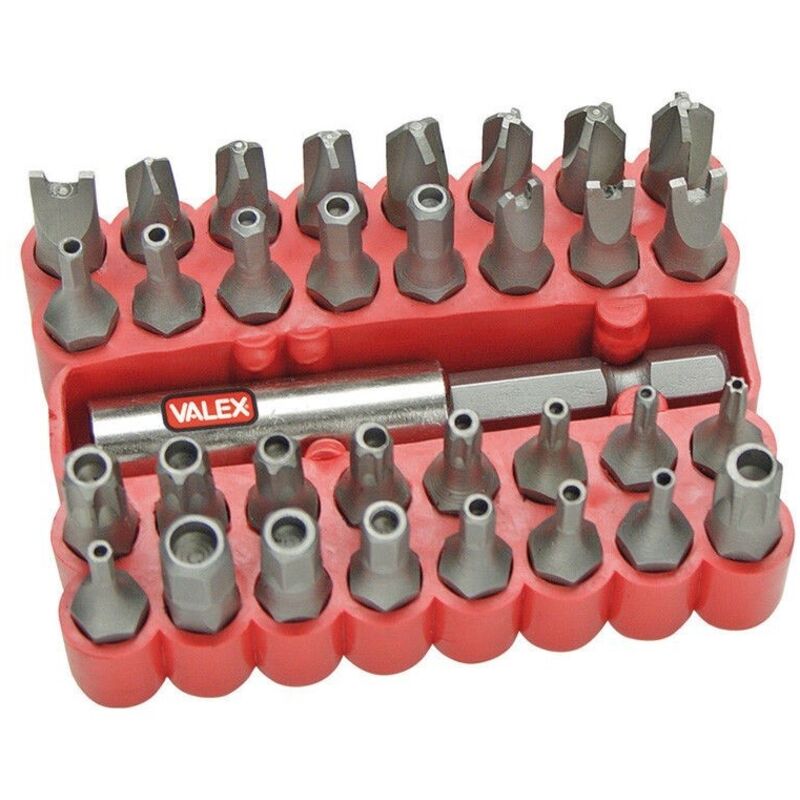 foto del prodotto inserti magnetici 33 pz avvitatore valex forchetta forato resistorx 1460689