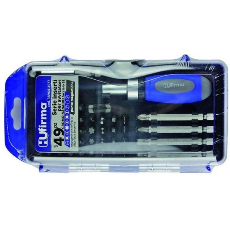 foto del prodotto inserti per avvitatori cromo vanadio set 49 pz. hu firma