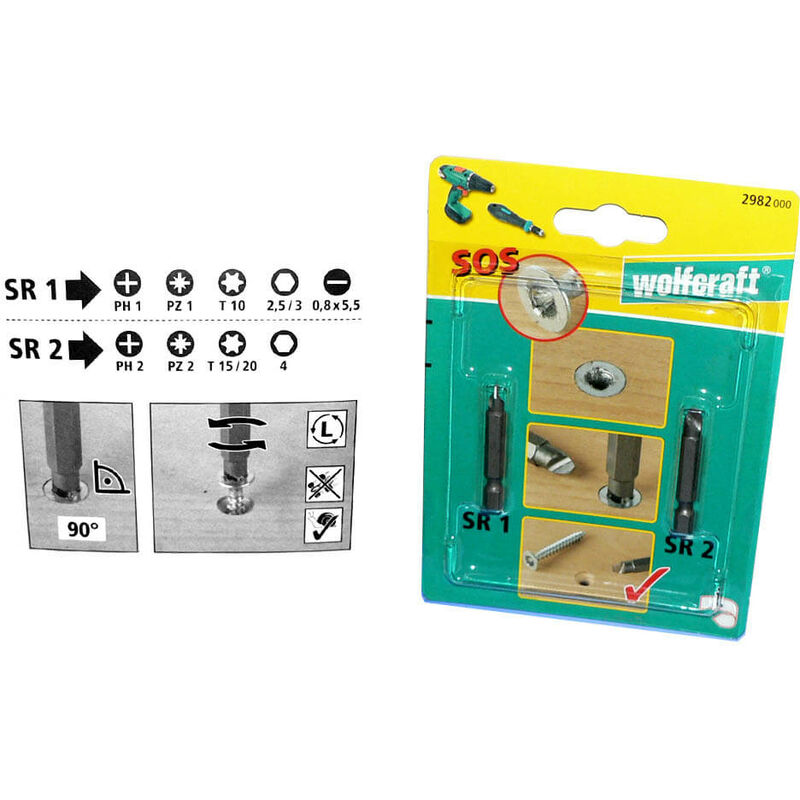 foto del prodotto inserti per viti spanate wolfcraft