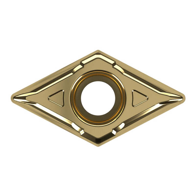 foto del prodotto inserti tornitura fervi dcmt070204n per utensili tornio - applicazione finitura