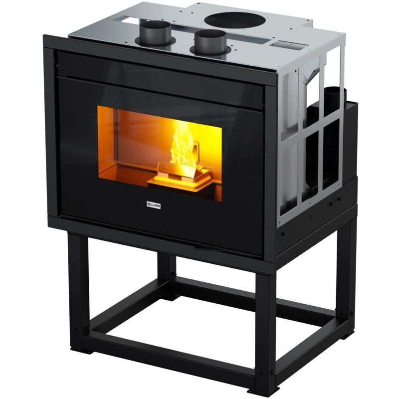 foto del prodotto inserto camino a pellet canalizzato canadian stove 15c 13,5 kw