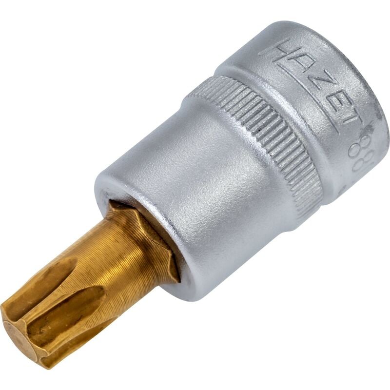 foto del prodotto inserto chiave a bussola giravite 8802 t50 attacco quadro, cavo, 3 8 di pollice 10 mm profilo interno torx ac t50