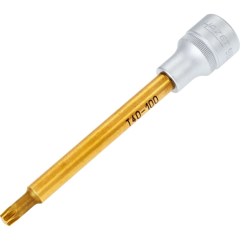 foto del prodotto inserto chiave a bussola giravite 992slg t40 attacco quadro, cavo, 1 2 di pollice 12,5 mm profilo interno torx ac t40