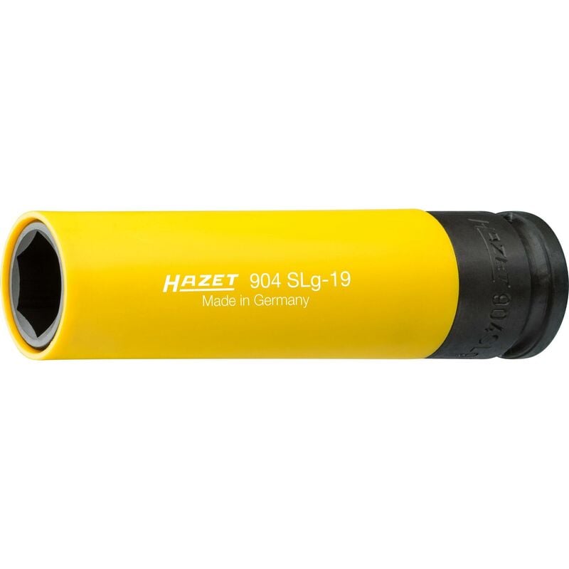foto del prodotto inserto chiave a bussola per avvitatori ad impulso extra lungo 904slg 19 attacco quadro, cavo, 1 2 di pollice 12,5 mm profilo esagonale