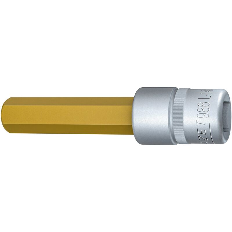 foto del prodotto inserto chiave a bussola per giraviti 986l 14 attacco quadro, cavo, 1 2 di pollice 12,5 mm profilo esagonale interno ac 14 mm