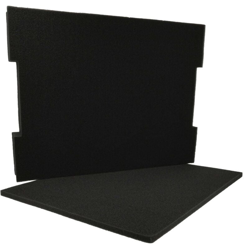 foto del prodotto inserto compatibile con bosch l-boxx 102 cassette degli attrezzi - gommapiuma preforata, nero - vhbw