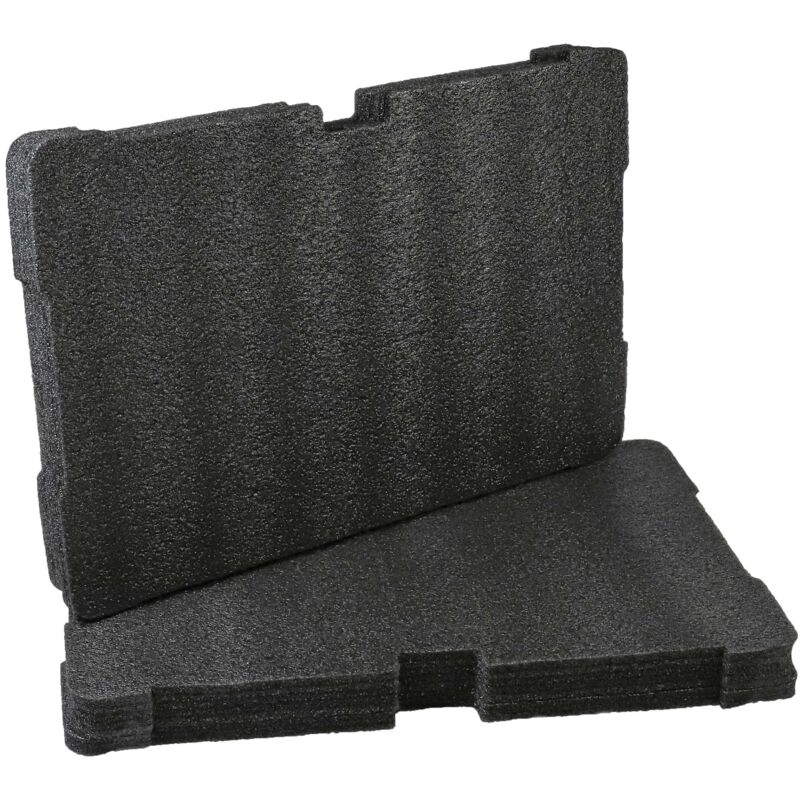 foto del prodotto inserto compatibile con milwaukee packout cassette degli attrezzi gommapiuma, nero vhbw