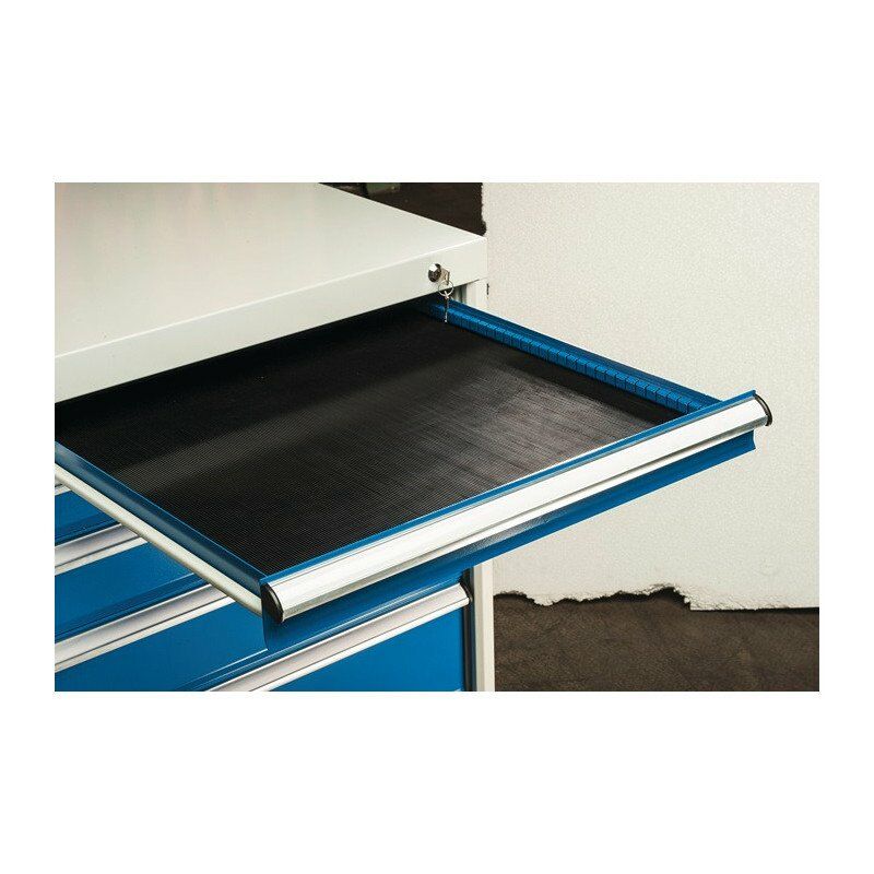 foto del prodotto inserto in gomma per cassetti nero per mobile l.572mm per cassetto h 50 175mm