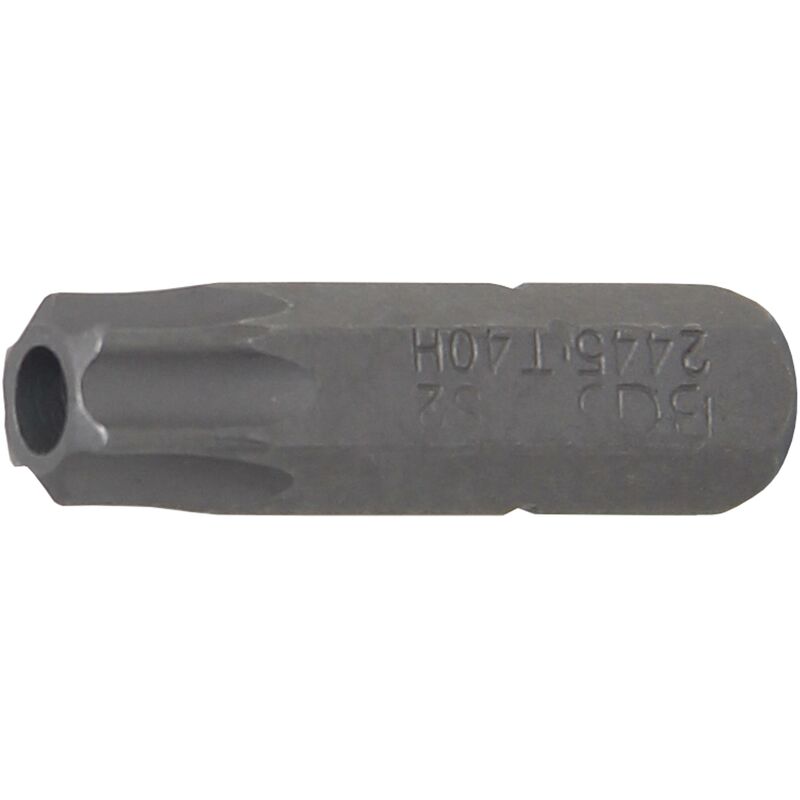 foto del prodotto inserto lunghezza 25 mm attacco esagono esterno 6,3 mm 1 4 profilo a t per torx con alesatura t40