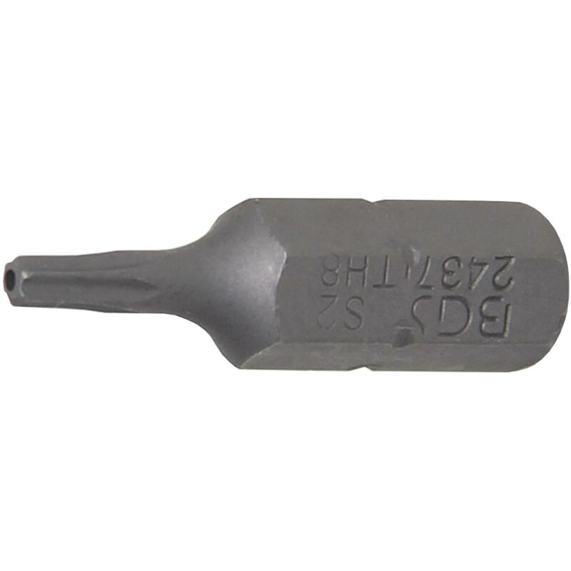 foto del prodotto inserto lunghezza 25 mm attacco esagono esterno 6,3 mm 1 4 profilo a t per torx con alesatura t8