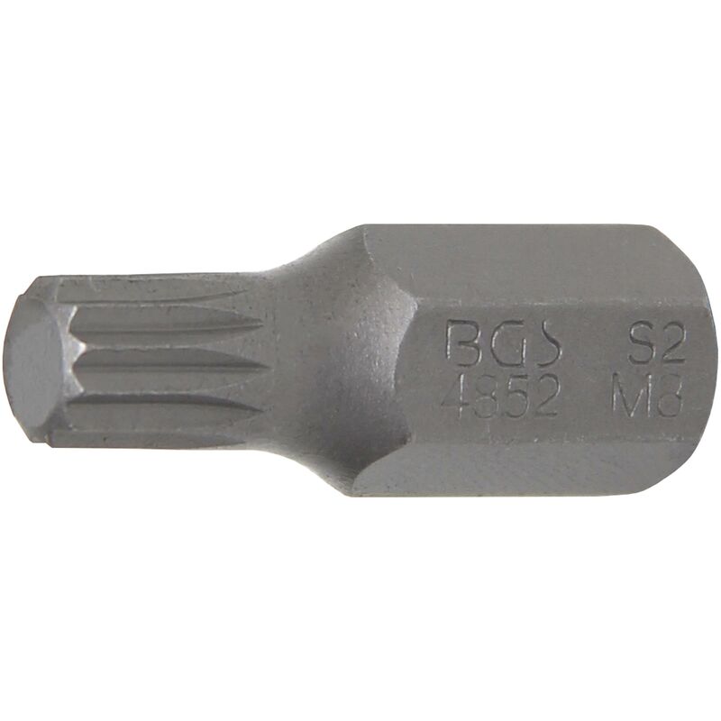foto del prodotto inserto lunghezza 30 mm attacco esagono esterno 10 mm 3 8 poligonale interno per xzn m8