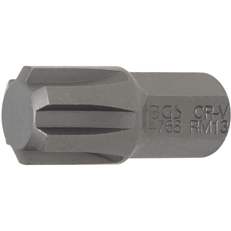 foto del prodotto inserto lunghezza 30 mm attacco esagono esterno 10 mm 3 8 profilo a cuneo per ribe m13