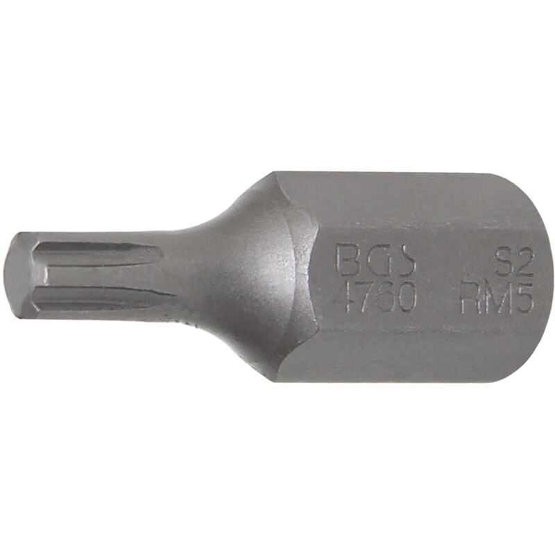 foto del prodotto inserto lunghezza 30 mm attacco esagono esterno 10 mm 3 8' profilo a cuneo per ribe m5