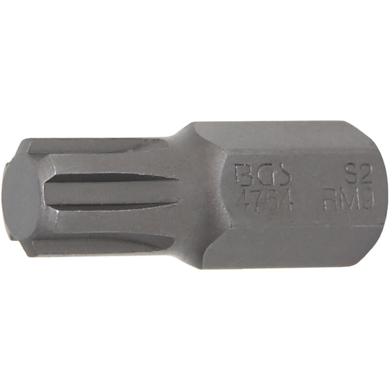 foto del prodotto inserto lunghezza 30 mm attacco esagono esterno 10 mm 3 8' profilo a cuneo per ribe m9