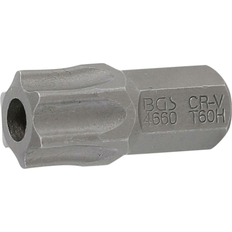 foto del prodotto inserto lunghezza 30 mm attacco esagono esterno 10 mm 3 8 profilo a t per torx con alesatura t60