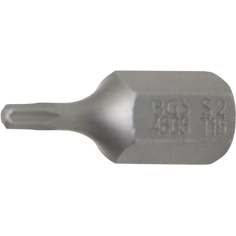 foto del prodotto inserto lunghezza 30 mm attacco esagono esterno 10 mm 3 8 profilo a t per torx t15