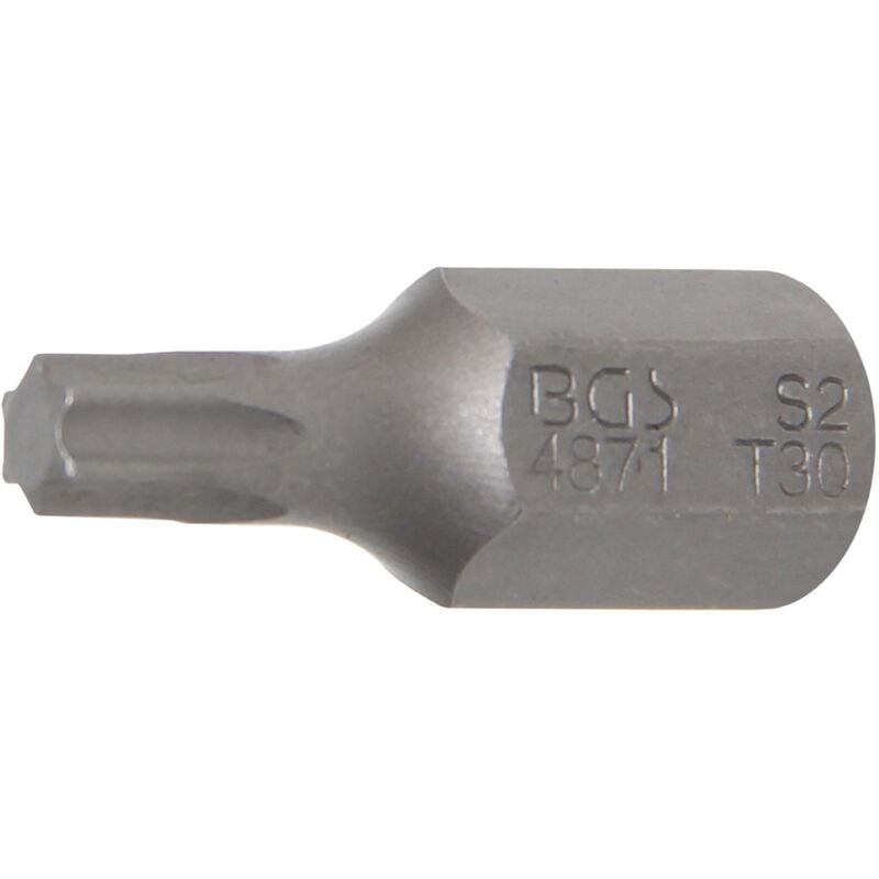 foto del prodotto inserto lunghezza 30 mm attacco esagono esterno 10 mm 3 8' profilo a t per torx t30