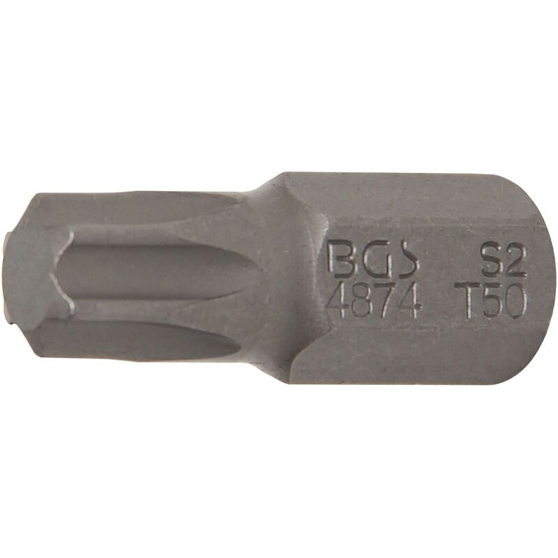 foto del prodotto inserto lunghezza 30 mm attacco esagono esterno 10 mm 3 8 profilo a t per torx t50