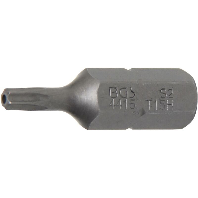 foto del prodotto inserto lunghezza 30 mm attacco esagono esterno 8 mm 5 16 profilo a t per torx con alesatura t15