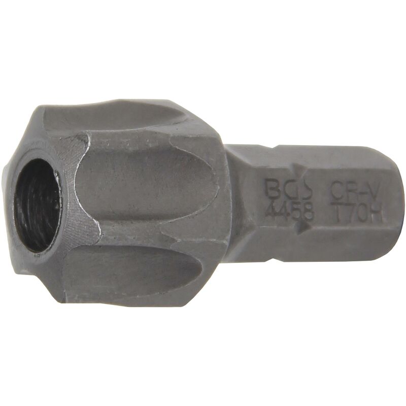 foto del prodotto inserto lunghezza 30 mm attacco esagono esterno 8 mm 5 16 profilo a t per torx con alesatura t70