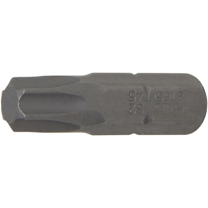 foto del prodotto inserto lunghezza 30 mm attacco esagono esterno 8 mm 5 16 profilo a t per torx t45