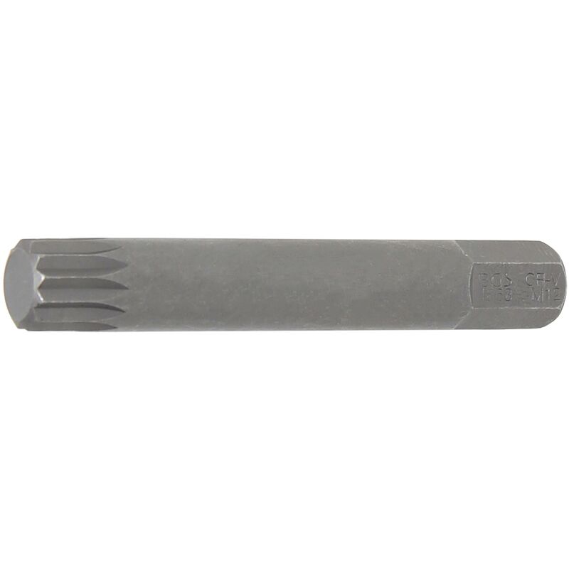 foto del prodotto inserto lunghezza 75 mm attacco esagono esterno 10 mm 3 8 poligonale interno per xzn m12