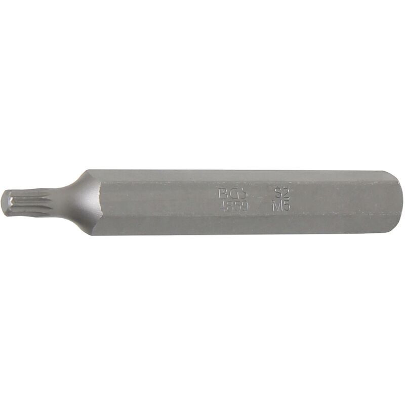 foto del prodotto inserto lunghezza 75 mm attacco esagono esterno 10 mm 3 8 poligonale interno per xzn m5
