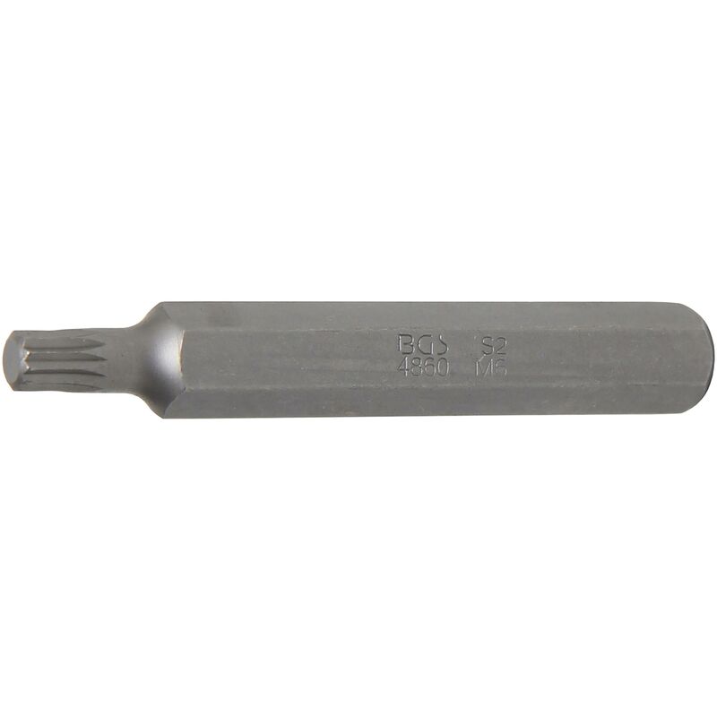foto del prodotto inserto lunghezza 75 mm attacco esagono esterno 10 mm 3 8 poligonale interno per xzn m6