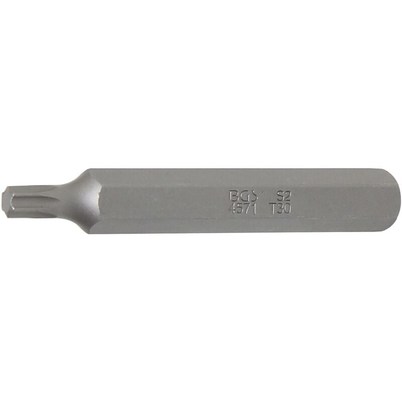 foto del prodotto inserto lunghezza 75 mm attacco esagono esterno 10 mm 3 8 profilo a t per torx t30