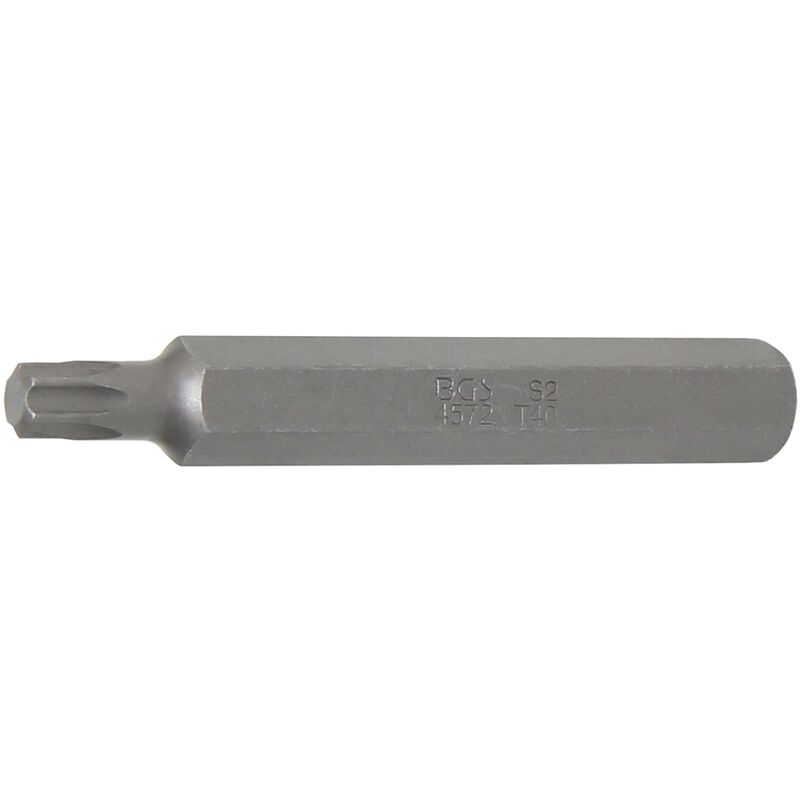 foto del prodotto inserto lunghezza 75 mm attacco esagono esterno 10 mm 3 8 profilo a t per torx t40