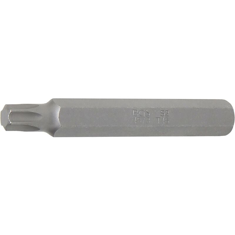 foto del prodotto inserto lunghezza 75 mm attacco esagono esterno 10 mm 3 8 profilo a t per torx t45