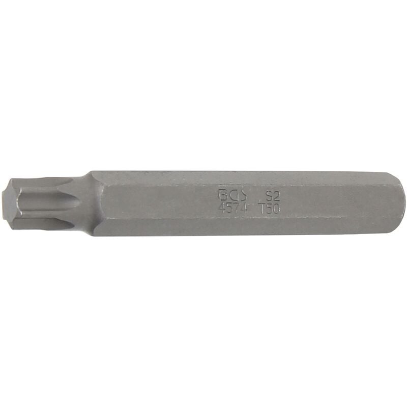 foto del prodotto inserto lunghezza 75 mm attacco esagono esterno 10 mm 3 8 profilo a t per torx t50
