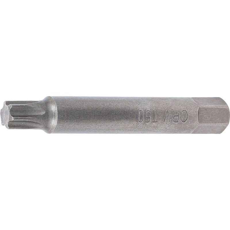 foto del prodotto inserto lunghezza 75 mm attacco esagono esterno 10 mm 3 8' profilo a t per torx t50