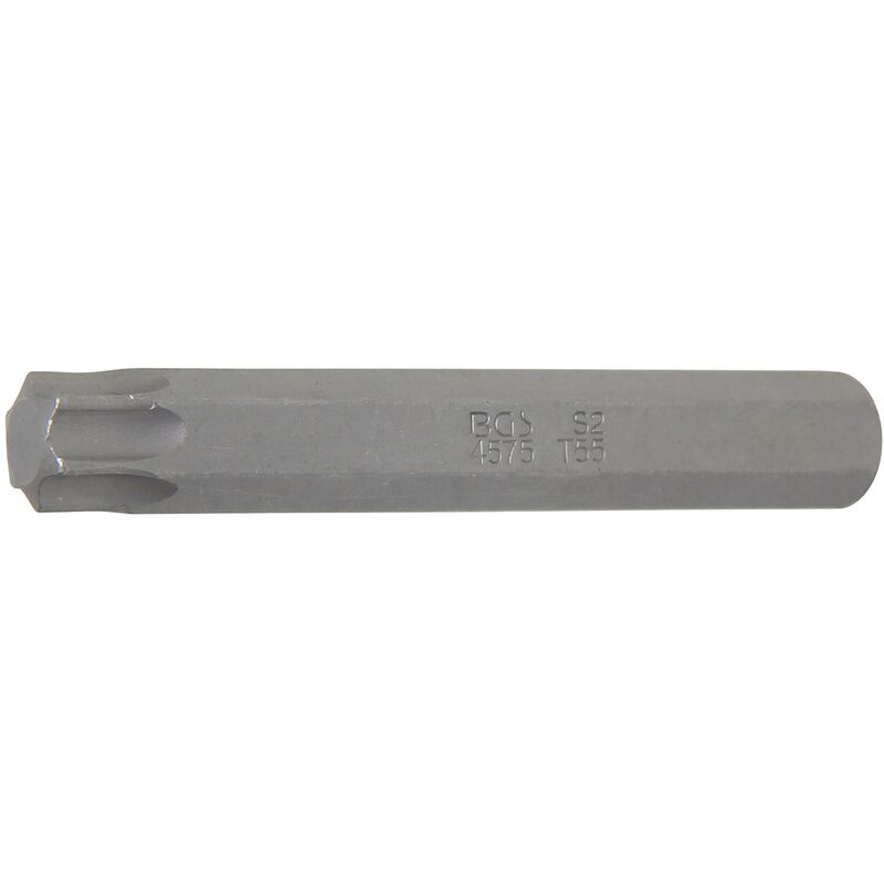 foto del prodotto inserto lunghezza 75 mm attacco esagono esterno 10 mm 3 8 profilo a t per torx t55