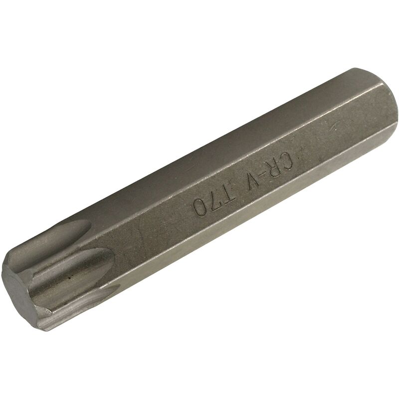 foto del prodotto inserto lunghezza 80 mm attacco esagono esterno 14 mm profilo a t per torx t70