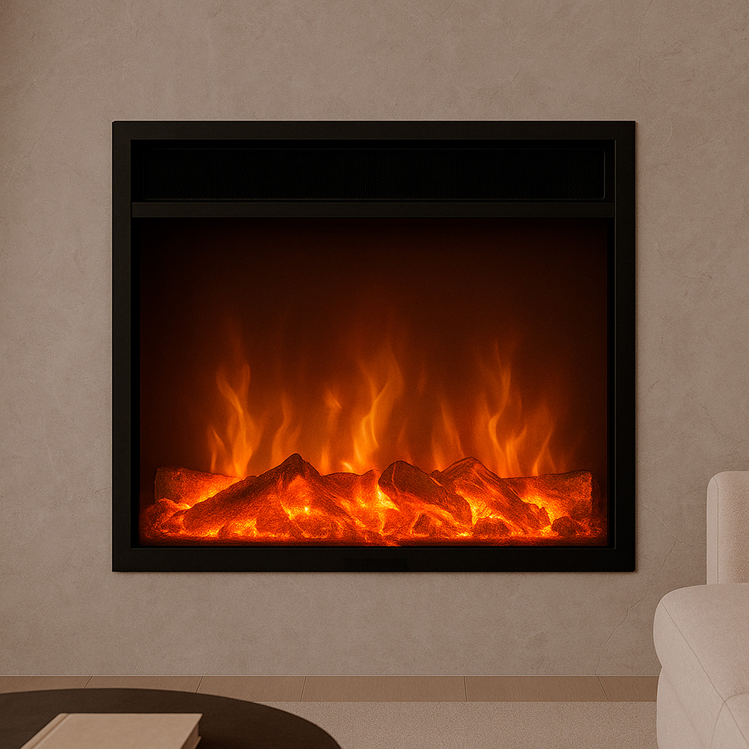 foto del prodotto inserto per caminetti elettrici vulcano cm 49,5x60x15 sined caminetto vulcano
