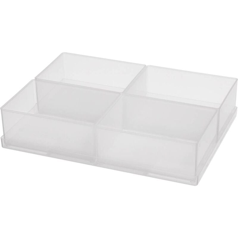 foto del prodotto inserto per valigetta porta minuteria l x l x a 220 x 160 x 47 mm scomparti 4 contenuto 1 pz. - raaco