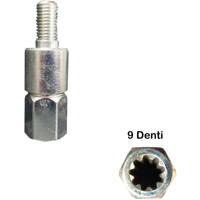 foto del prodotto inserto scanalato 9 denti per coppia conica