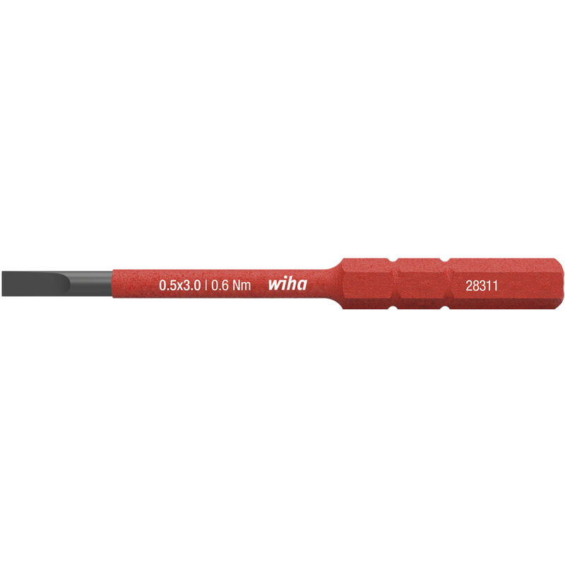 foto del prodotto inserto slimbit electric a taglio 3.0 mm x 75 mm 34579 wiha