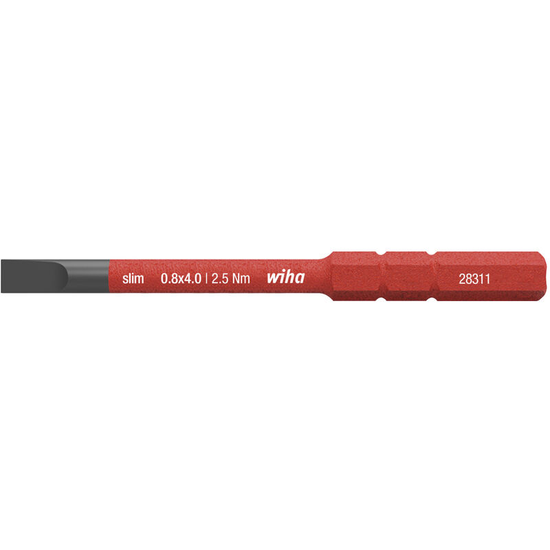foto del prodotto inserto slimbit electric a taglio 4.0 mm x 75 mm 34580 wiha