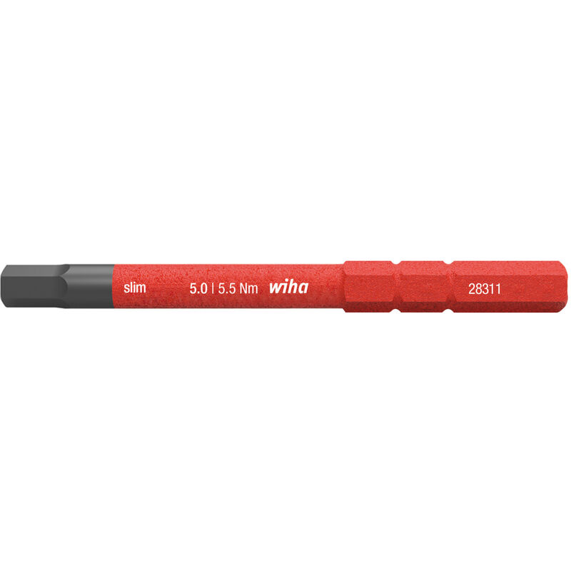 foto del prodotto inserto slimbit electric esagonale 5.0 mm x 75 mm 37226 wiha