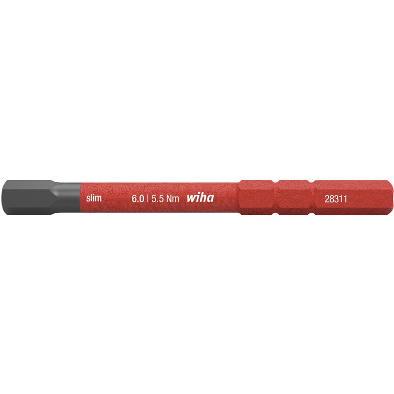 foto del prodotto inserto slimbit electric esagonale 6.0 mm x 75 mm 37227 wiha