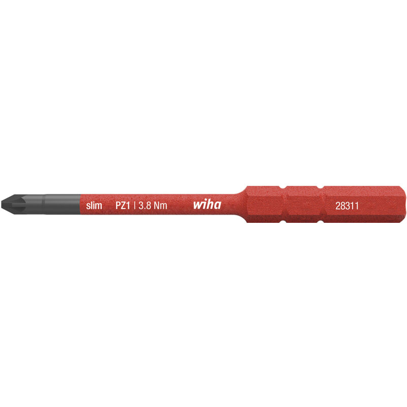 foto del prodotto inserto slimbit electric pozidriv pz1 x 75 mm 34585 wiha