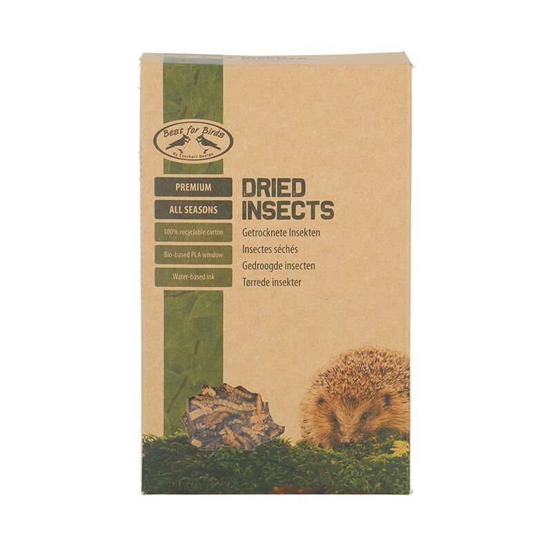 foto del prodotto insetti essiccati 500gr per uccellini e ricci
