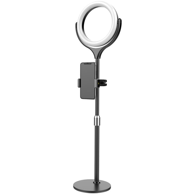 foto del prodotto insma luce ad anello di design luce per selfie blitzwolf bw sl4 luce ad anello a led regolabile in altezza per tiktok youtube trucco zebraa