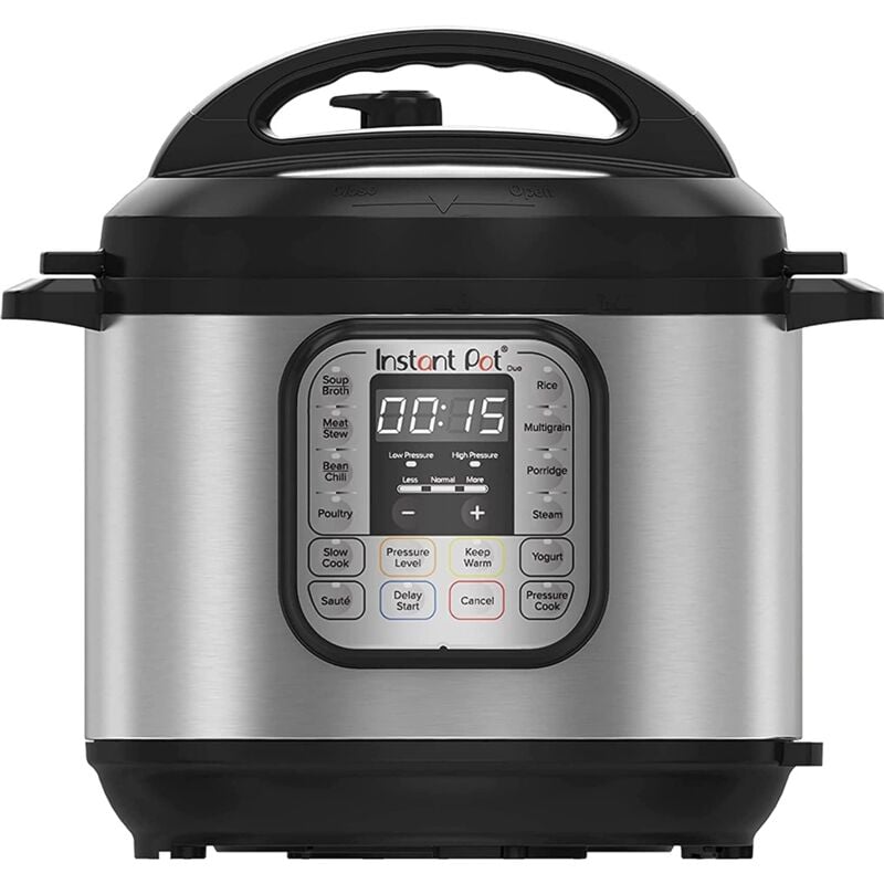 foto del prodotto instant pot duo 7 in 1 pentola a pressione vaporiera scaldavivande in acciaio inossidabile spazzolato, adatta a cucinare riso, zuppa, verdura e