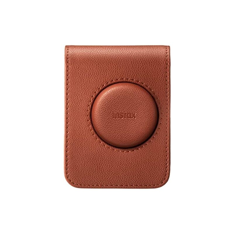 foto del prodotto instax mini evo borsa marrone custodia fujifilm