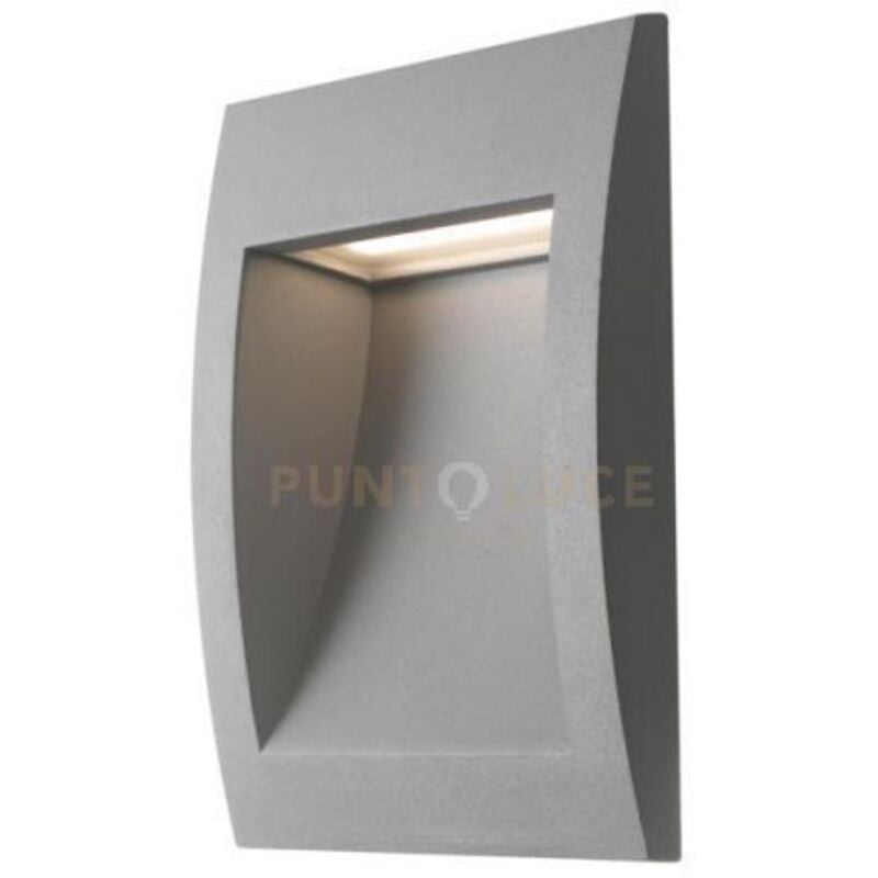 foto del prodotto intec incasso led lykan silver 3w 110lm 4000k ip54 14x14x8cm