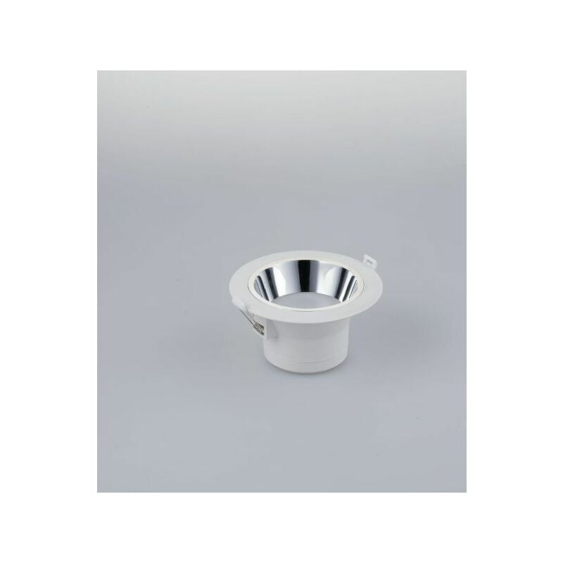 foto del prodotto intec light faretto incasso led controsoffitto mack bianco cromo 15w 1500lm 4000k 15x8 1cm