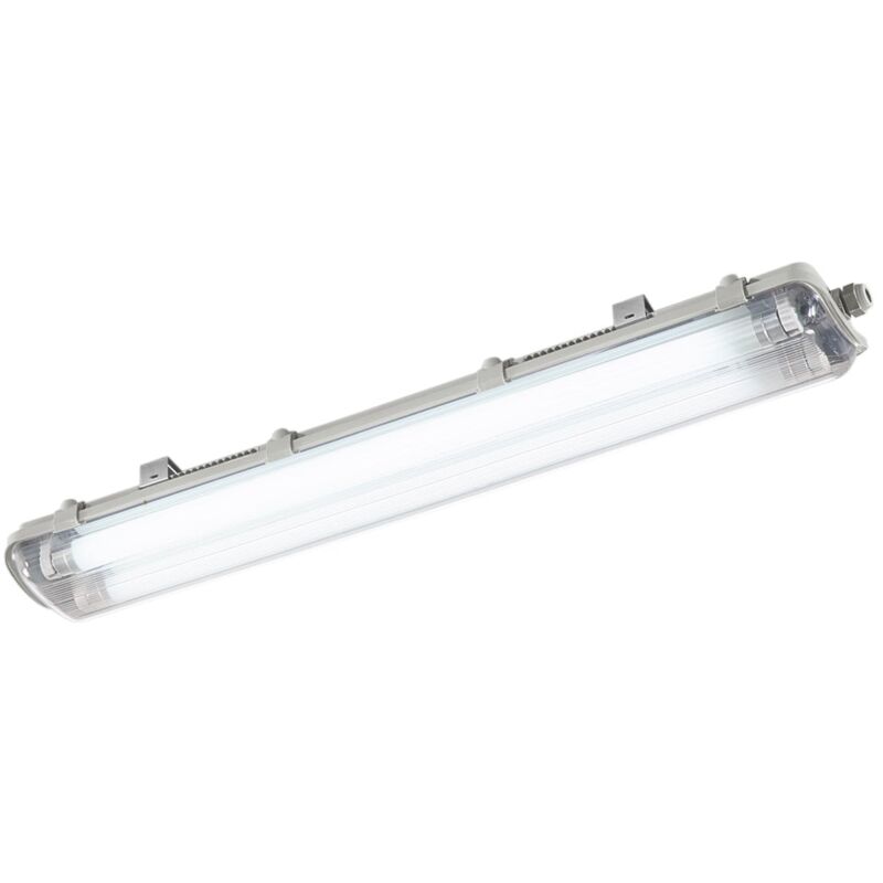 foto del prodotto intec light plafoniera stagna atlantic per tubi a led bilampada in pc pc. 